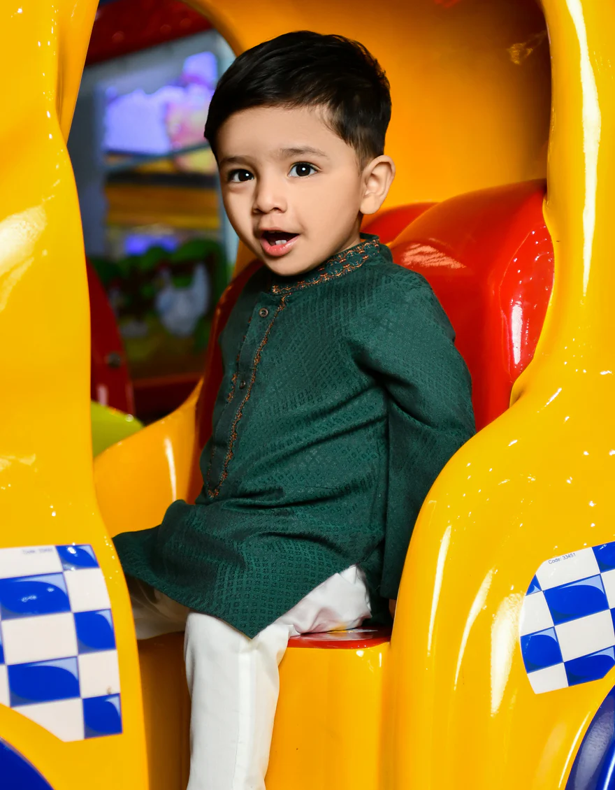 GREEN SPECIAL KAMEEZ SHALWAR | JJIKS-SP-US-45145/A23/JJ8651-FL - Image 2
