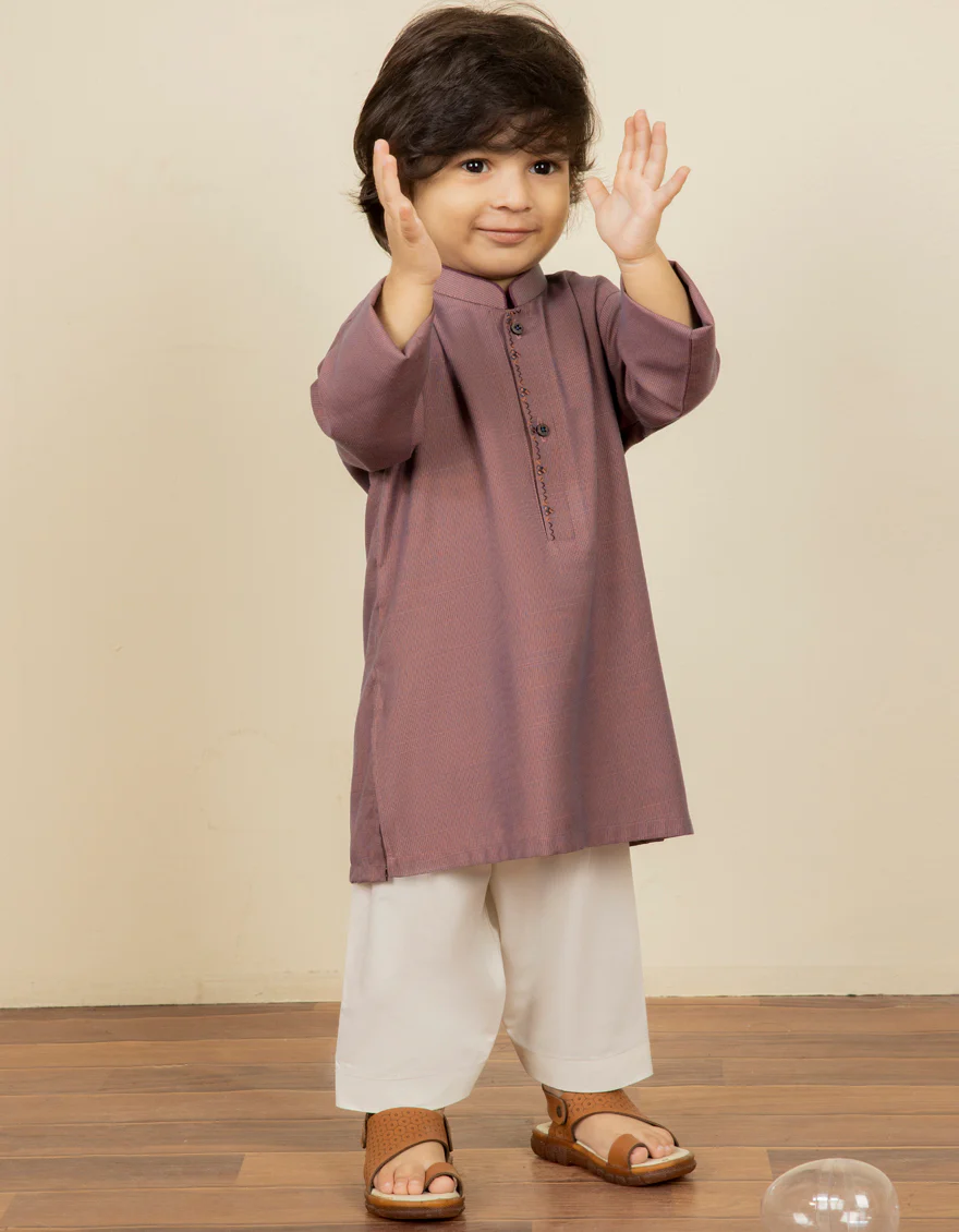 DULL PURPLE BLENDED KAMEEZ SHALWAR | JJIKS-US-44158/A22/JJ8688-CL - Image 3