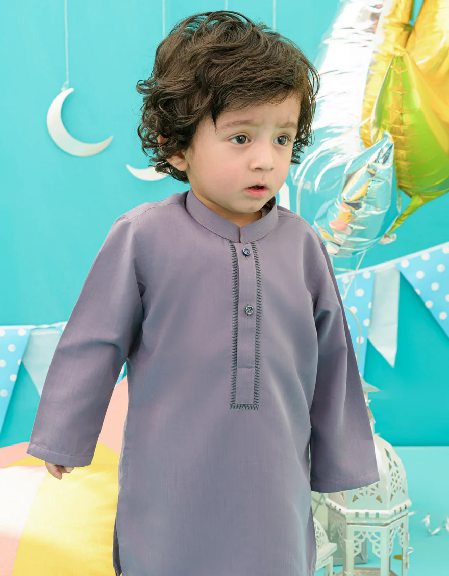 LIGHT PURPLE BLENDED KAMEEZ SHALWAR | JJIKS-US-44283/A23/JJ8870-CL - Image 2