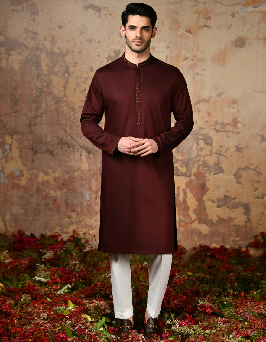 RED COTTON KURTA | JJK-A-32918/S24/JJ9215-FL