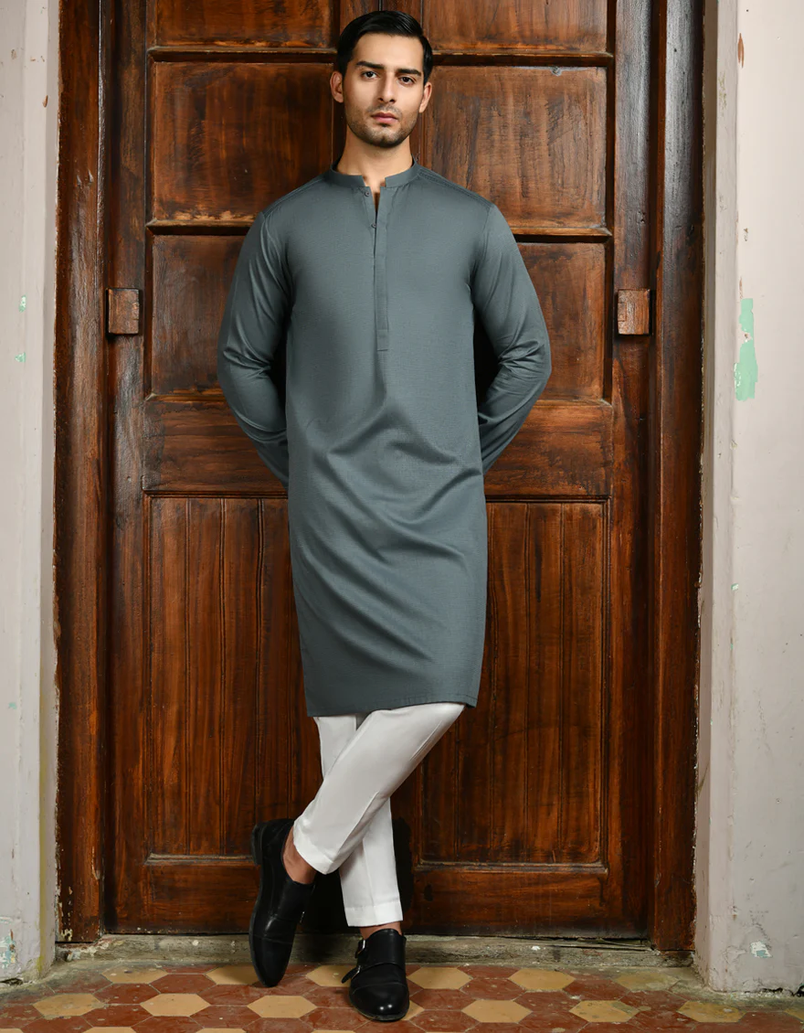 GREEN COTTON KURTA | JJK-A-32927/S24/JJ9023-CL