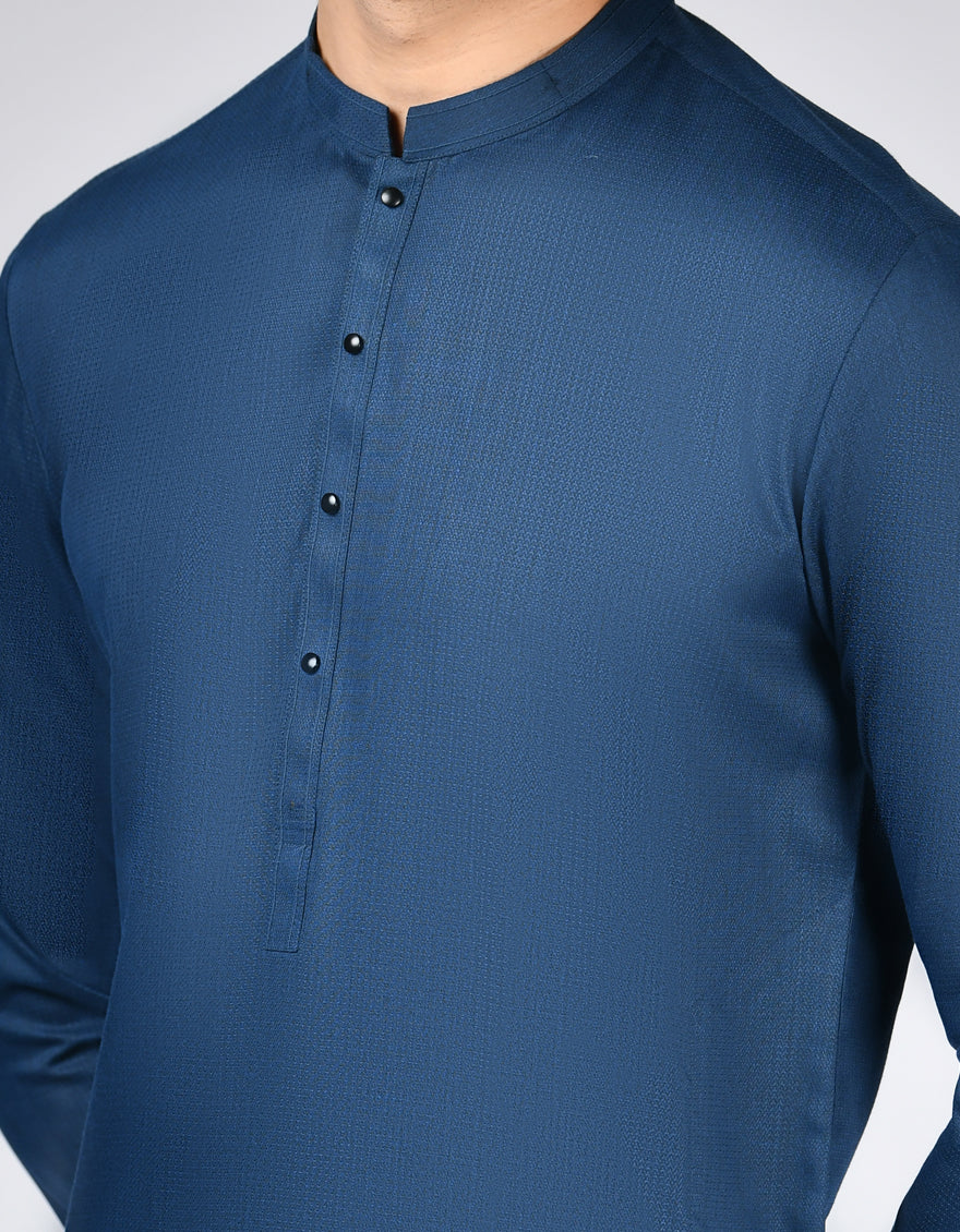 BLUE BLENDED KURTA | JJK-A-33110/S24/JJ9301-CL - Image 2