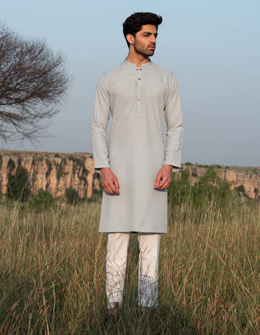 SKY BLUE BLENDED KURTA | JJK-A-33123/S24/JJ9572-CL