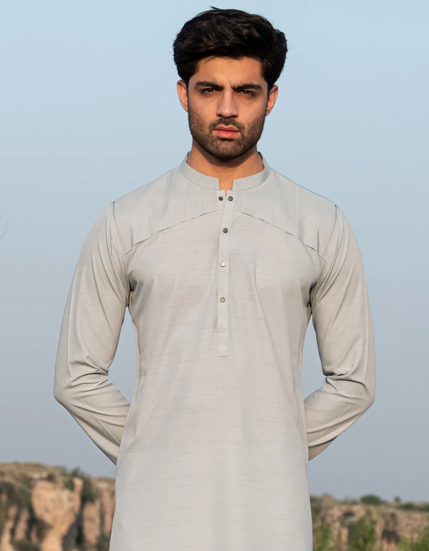 SKY BLUE BLENDED KURTA | JJK-A-33123/S24/JJ9572-CL - Image 2
