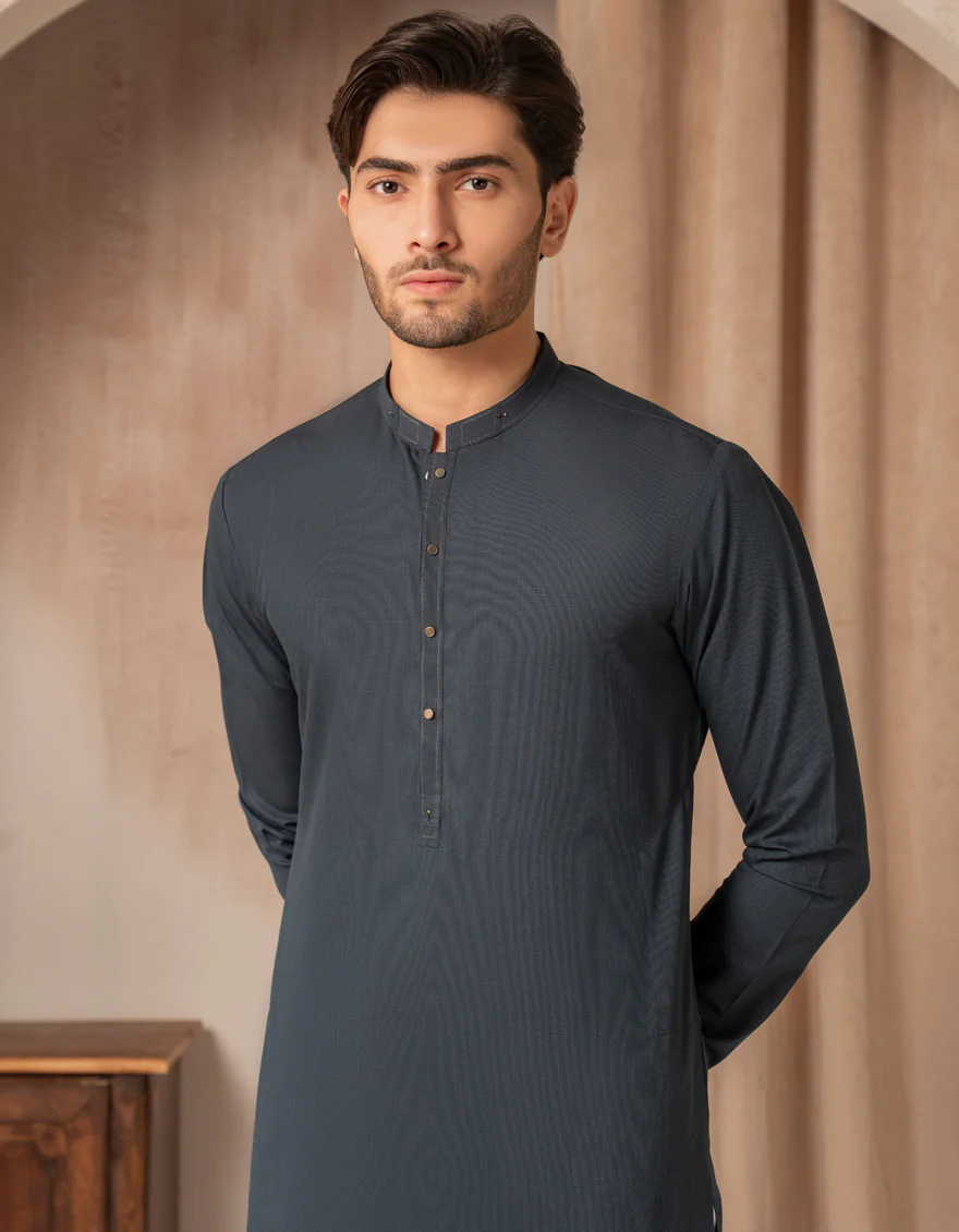 TEAL BLENDED KURTA | JJK-A-33502/S25/JJ7481-CL - Image 2