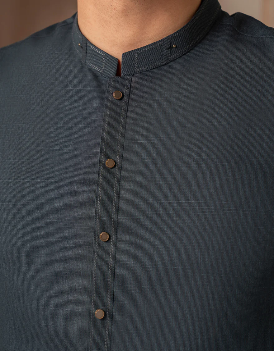 TEAL BLENDED KURTA | JJK-A-33502/S25/JJ7481-CL - Image 3