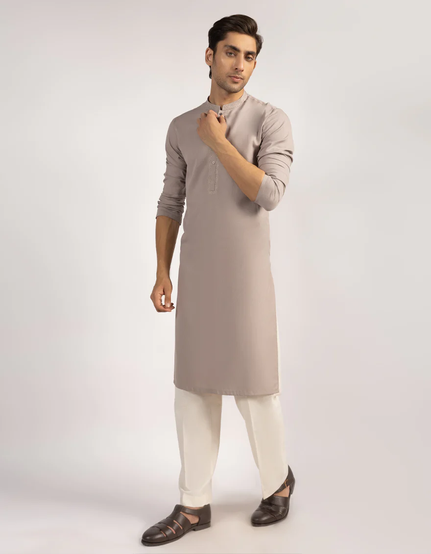 LILAC BLENDED KURTA | JJK-A-33553/S25/JJ10511-SF - Image 4