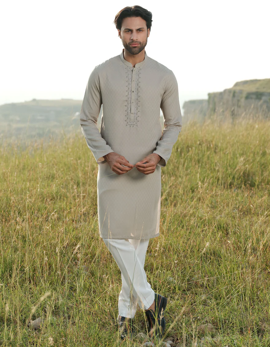 JADE GREEN BLENDED KURTA | JJK-A-34929/S24/JJ9592-FL