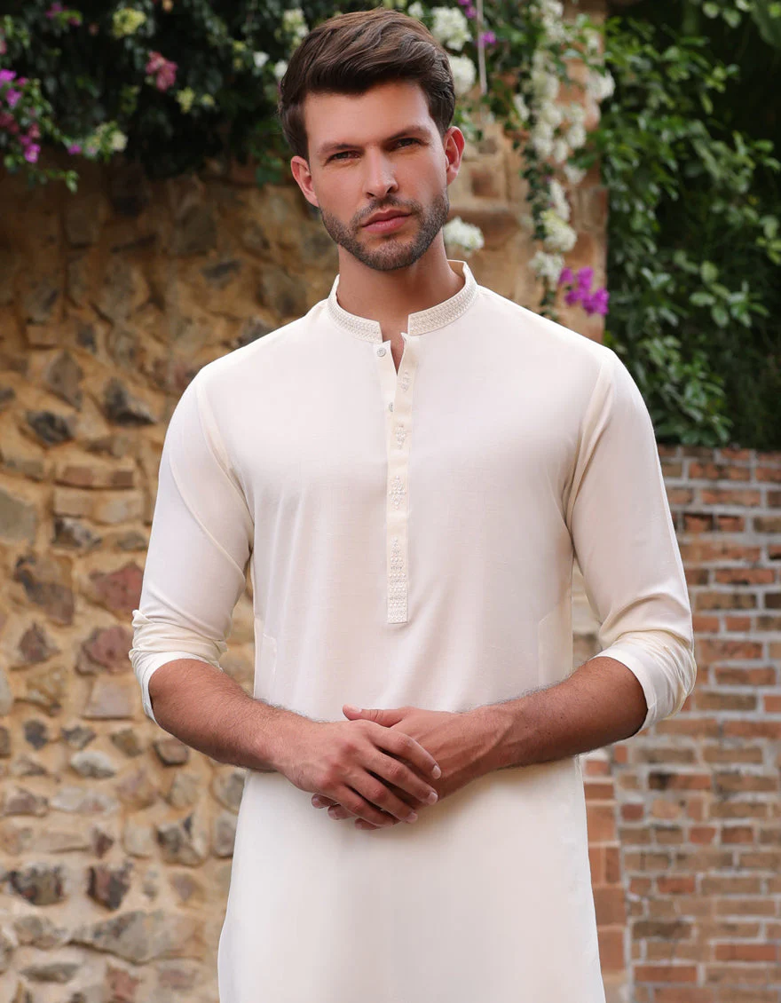 CREAM KURTA | JJK-A-46519/S25/JJ9360-SF - Image 2