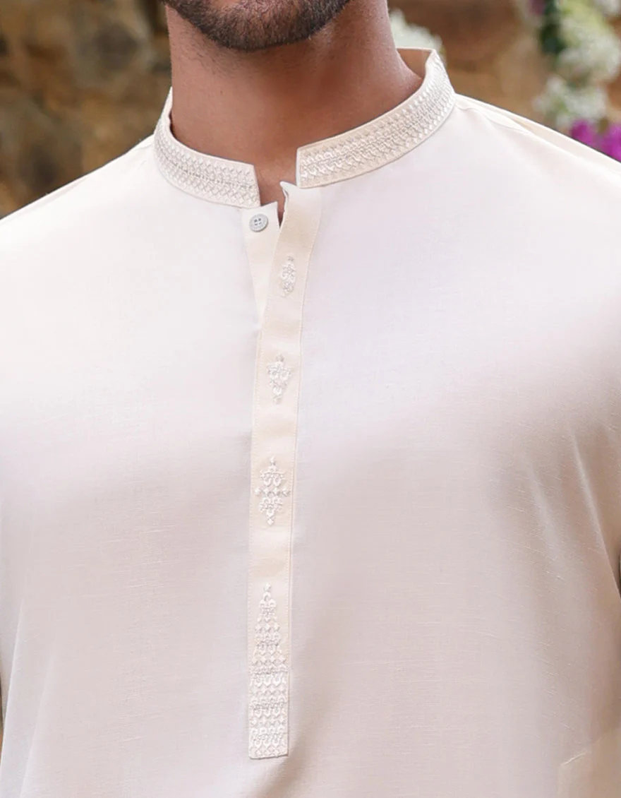 CREAM KURTA | JJK-A-46519/S25/JJ9360-SF - Image 3