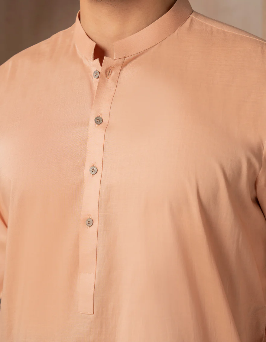 TEA PINK COTTON KURTA | JJK-A-47468/S25/JJ93 - Image 3