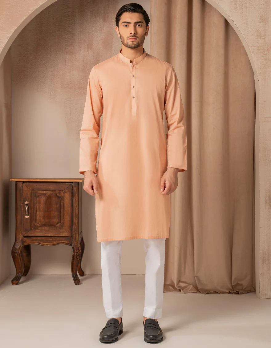 TEA PINK COTTON KURTA | JJK-A-47468/S25/JJ93 - Image 4