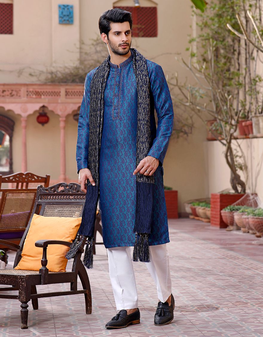 SEA GREEN SPECIAL KURTA | JJK-A-SP-US-33130/S20/JJ7005 - Image 3