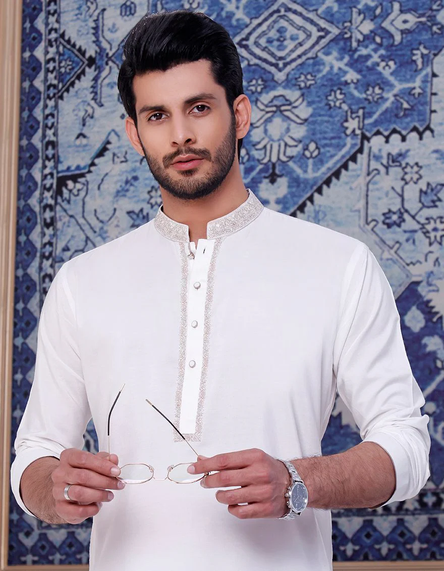 OFF WHITE SPECIAL KURTA | JJK-A-SP-US-33174/S20/JJ7080 - Image 2
