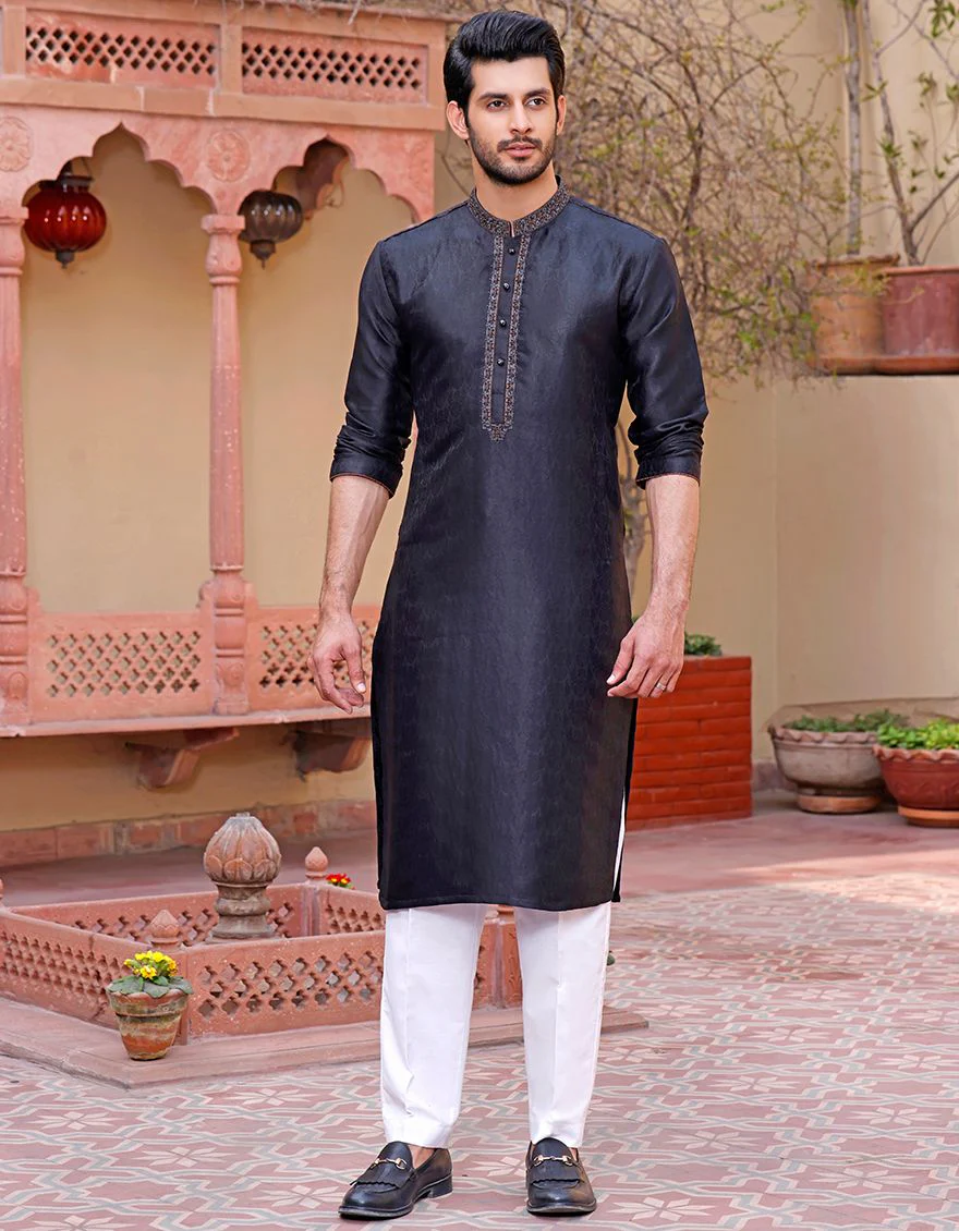 BLACK SPECIAL KURTA | JJK-A-SP-US-33184/S20/JJ7087