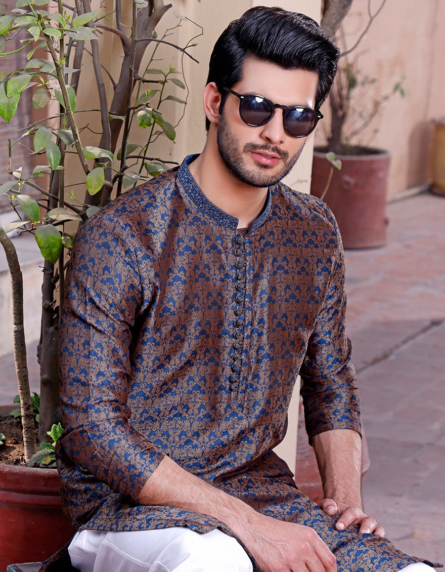 BLUE SPECIAL KURTA | JJK-A-SP-US-33303/S21/JJ7329 - Image 2