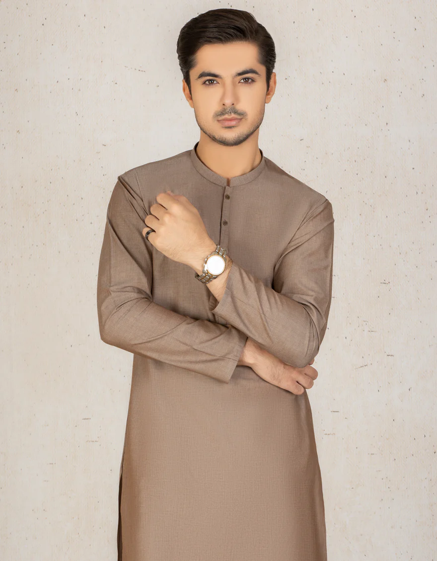 LIGHT BROWN KURTA | JJK-A-US-30994-R7/S21/JJ6684-PN - Image 3
