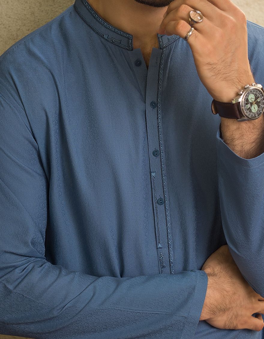 POWDER BLUE KURTA | JJK-A-US-31116/S21/JJ6961-CL - Image 3