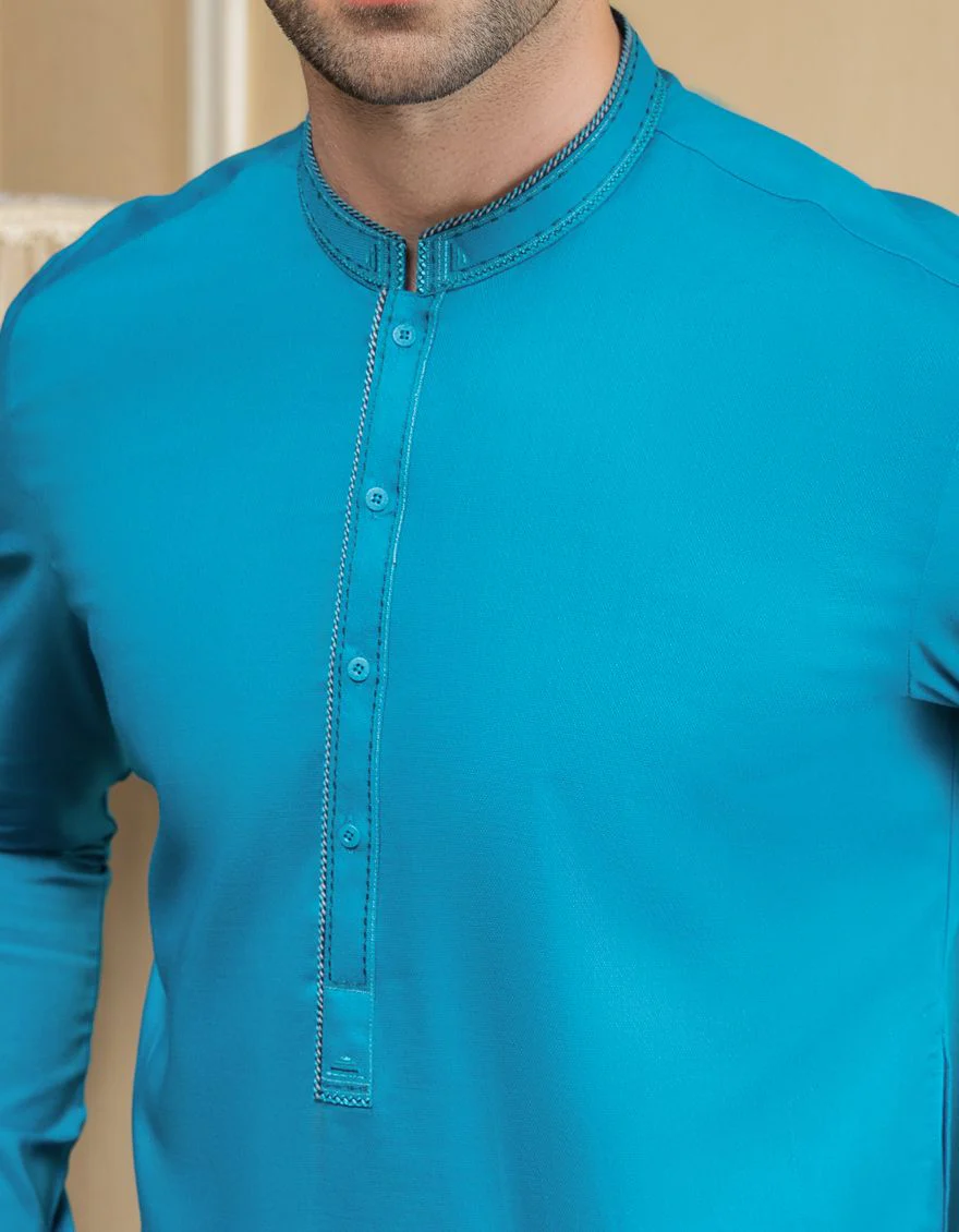 TURQUOISE KURTA | JJK-A-US-31158/S21/JJ6690 - Image 2