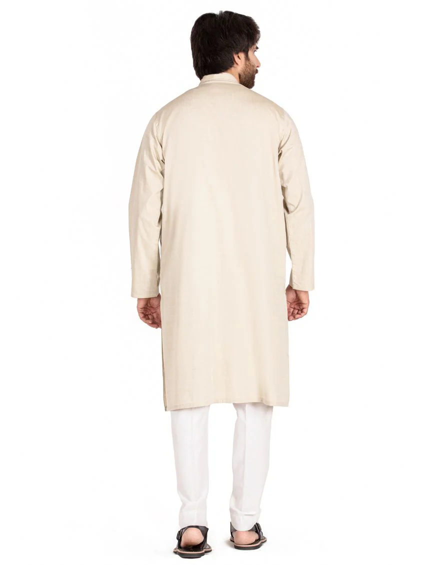 LIGHT FAWN KURTA | JJK-A-US-32405/S20/JJ6642 - Image 3