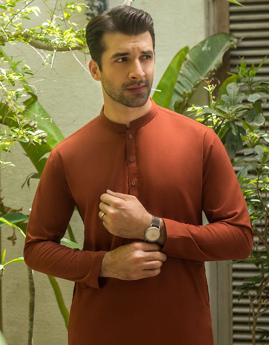 RUST KURTA | JJK-A-US-32445/S20/JJ6690 - Image 2