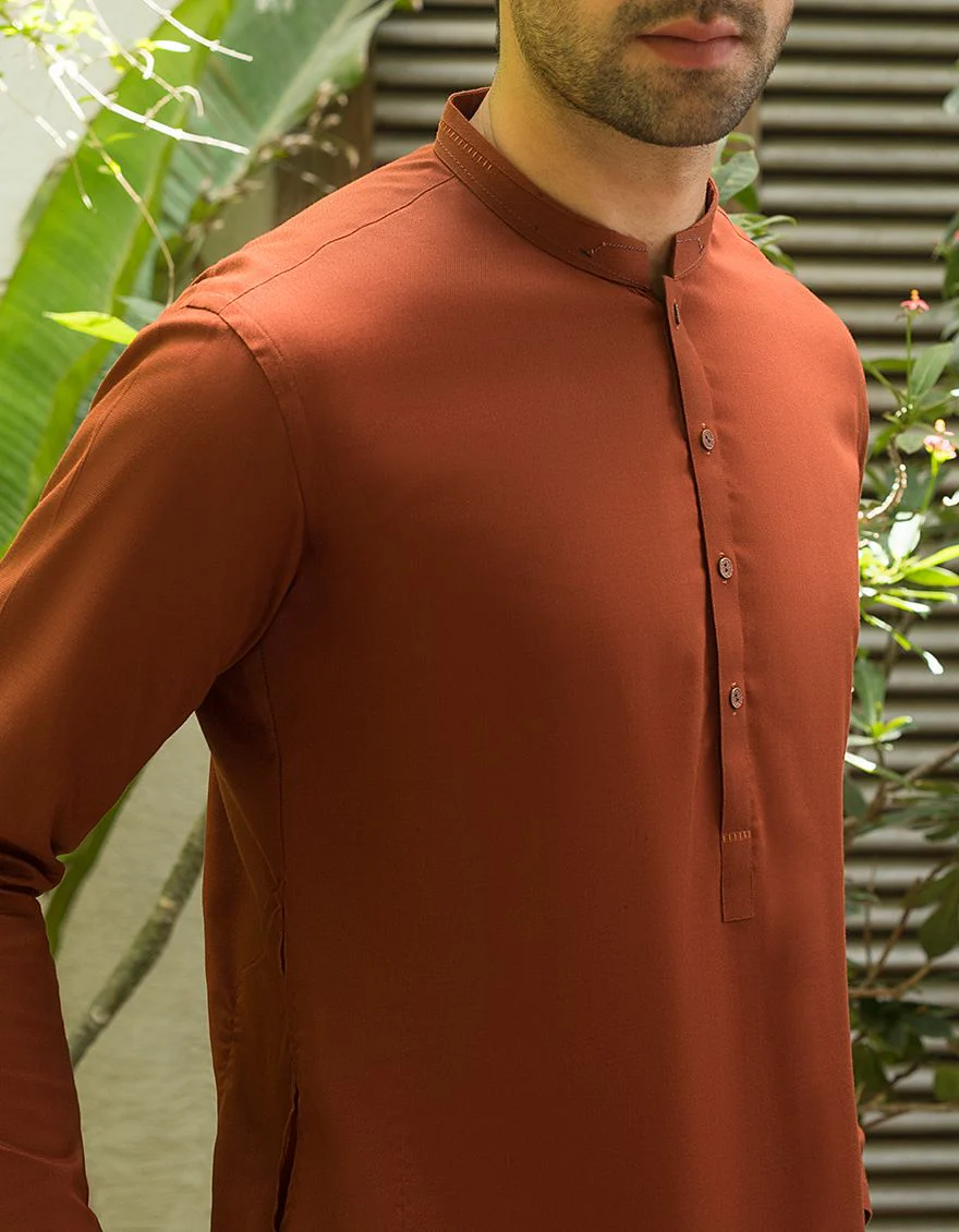 RUST KURTA | JJK-A-US-32445/S20/JJ6690 - Image 4