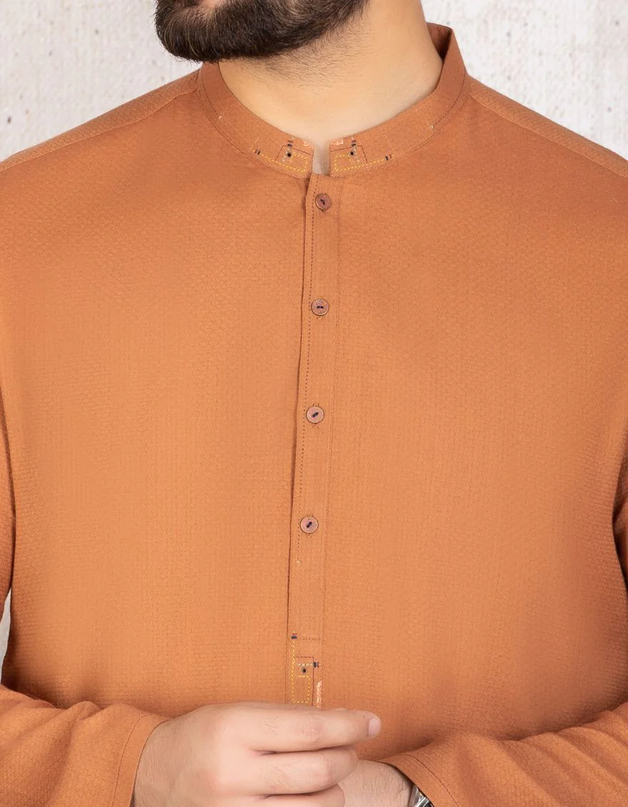 RUST BROWN KURTA | JJK-A-US-32480/S21/JMR1547 - Image 2