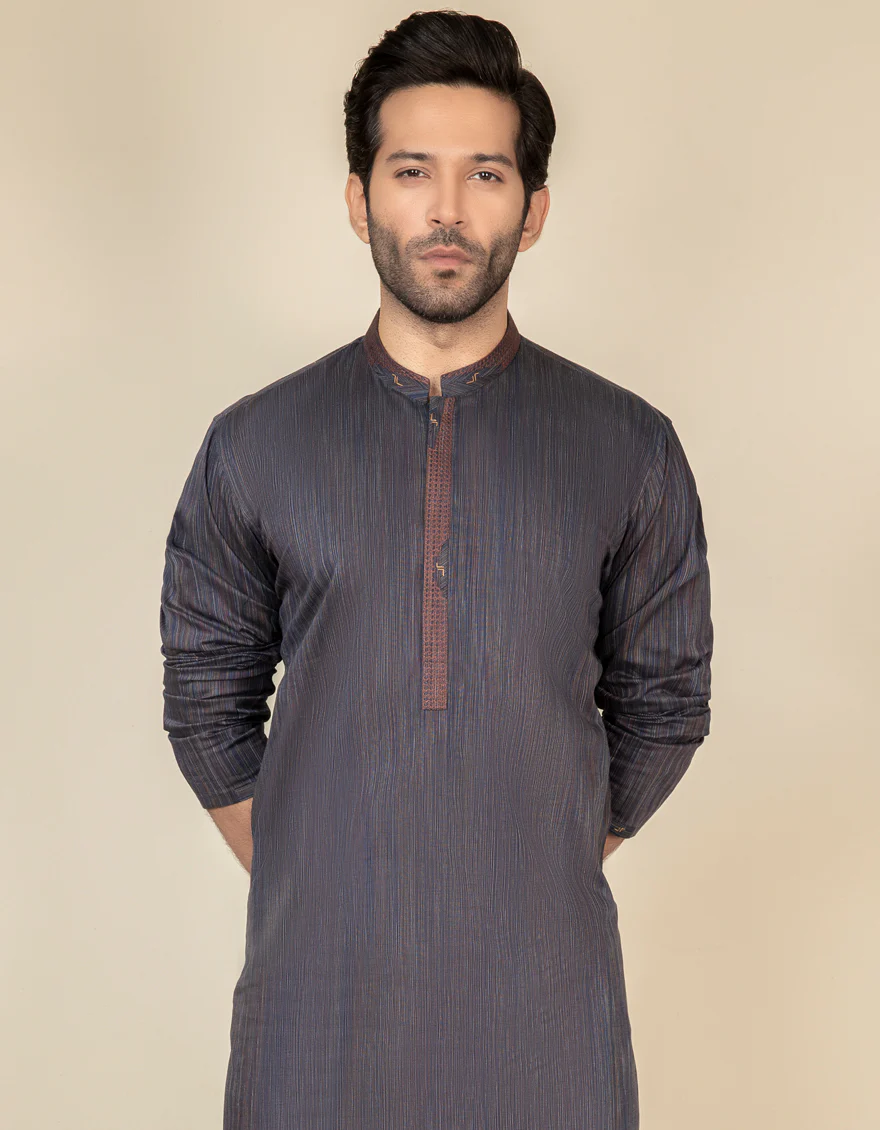 MULTI GREY COTTON KURTA | JJK-A-US-32565/S22/JJ7116-CL - Image 3