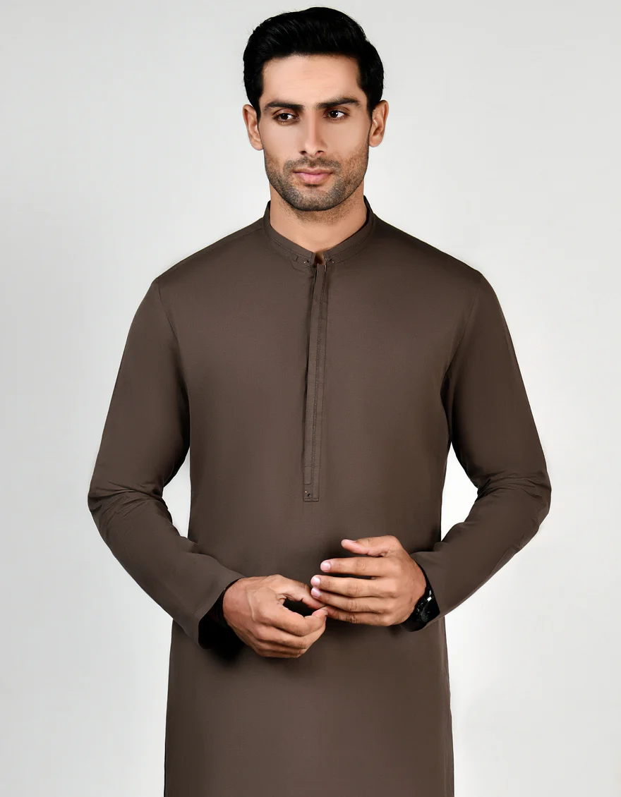 COFFEE BROWN KURTA | JJK-A-US-32829/S23/DME3201-CL - Image 3