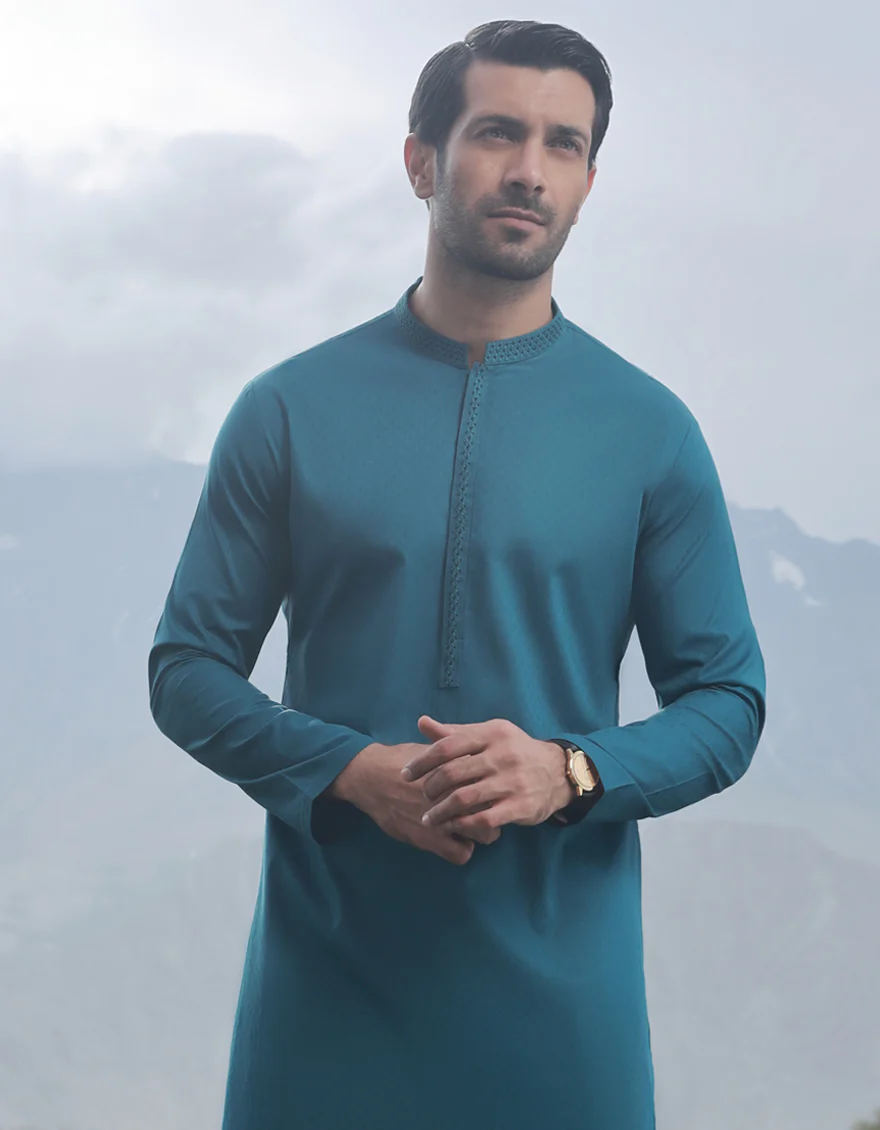 TEAL KURTA | JJK-A-US-32835/S23/JJ9114-SF - Image 3