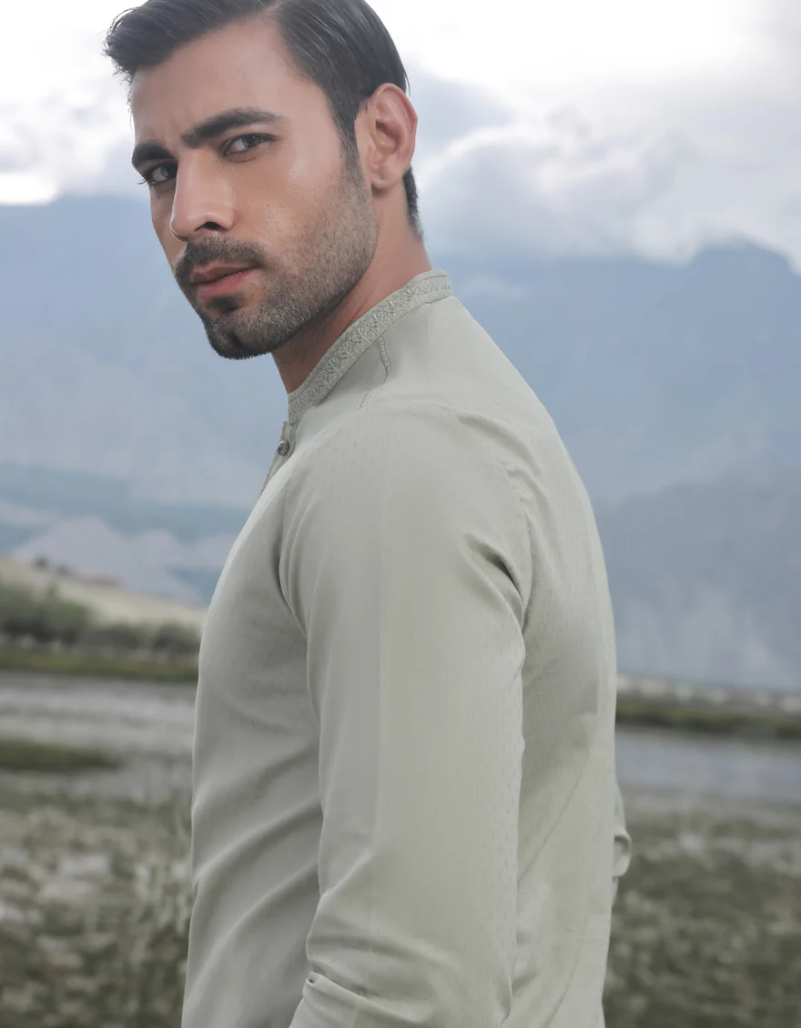 JADE GREEN KURTA | JJK-A-US-32836/S23/JJ9114-SF - Image 2
