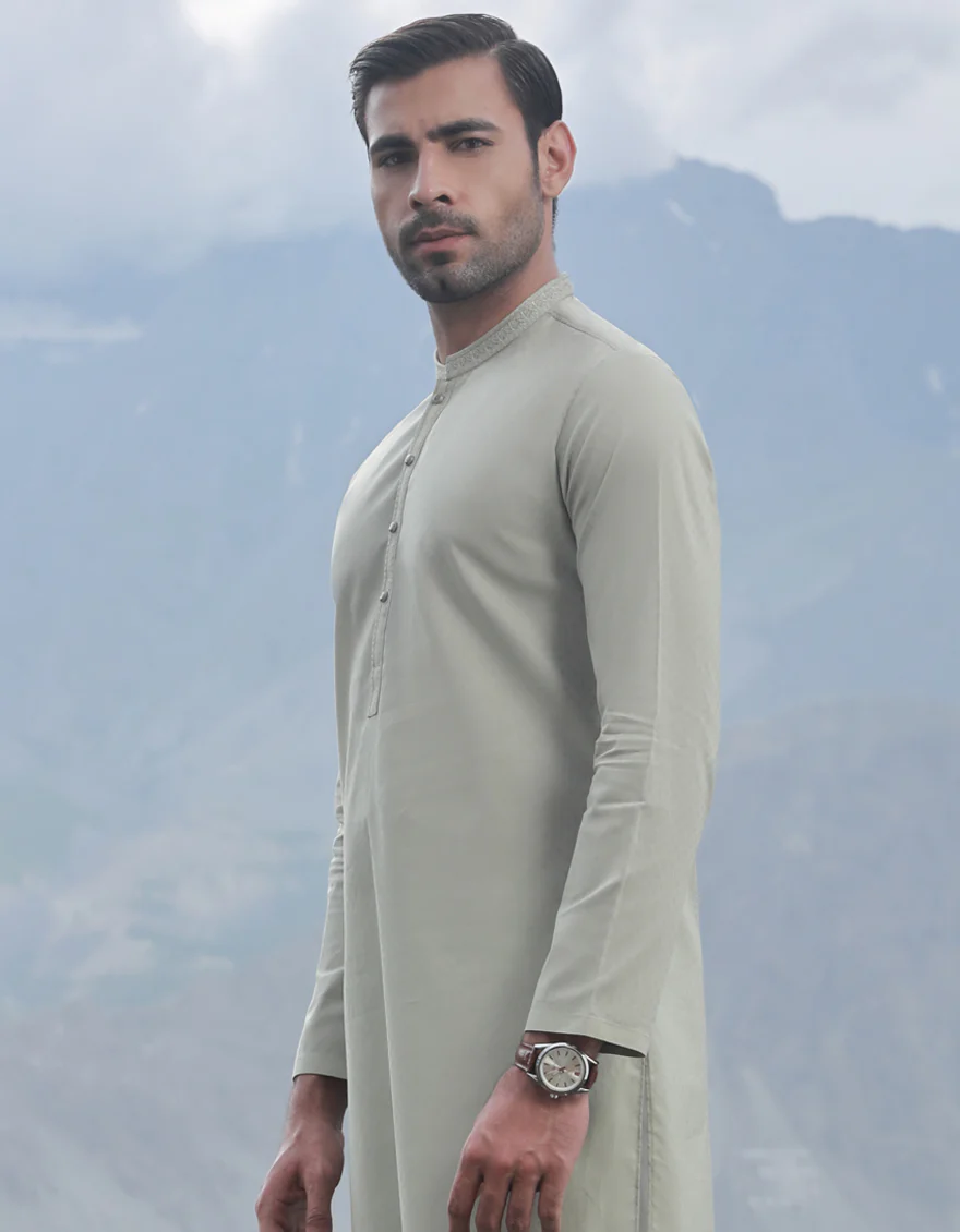 JADE GREEN KURTA | JJK-A-US-32836/S23/JJ9114-SF - Image 3