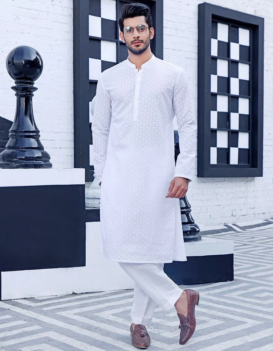WHITE KURTA | JJK-A-US-33294/S21/JJ7246