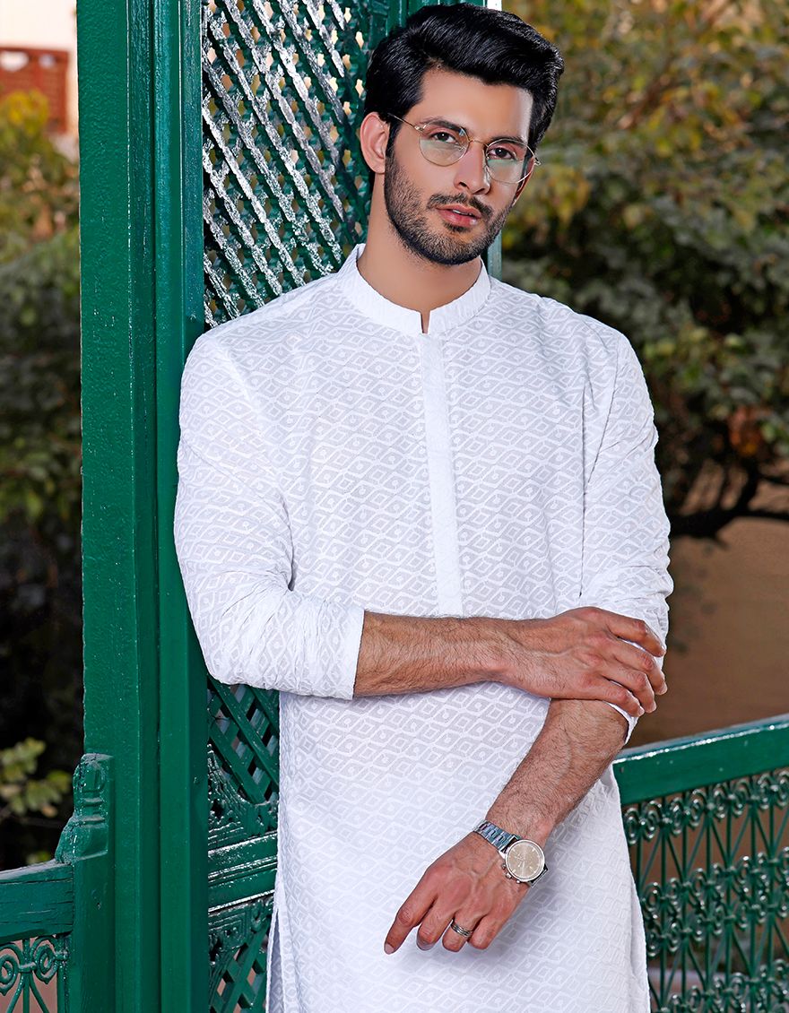 WHITE KURTA | JJK-A-US-33295/S21/JJ7241 - Image 2