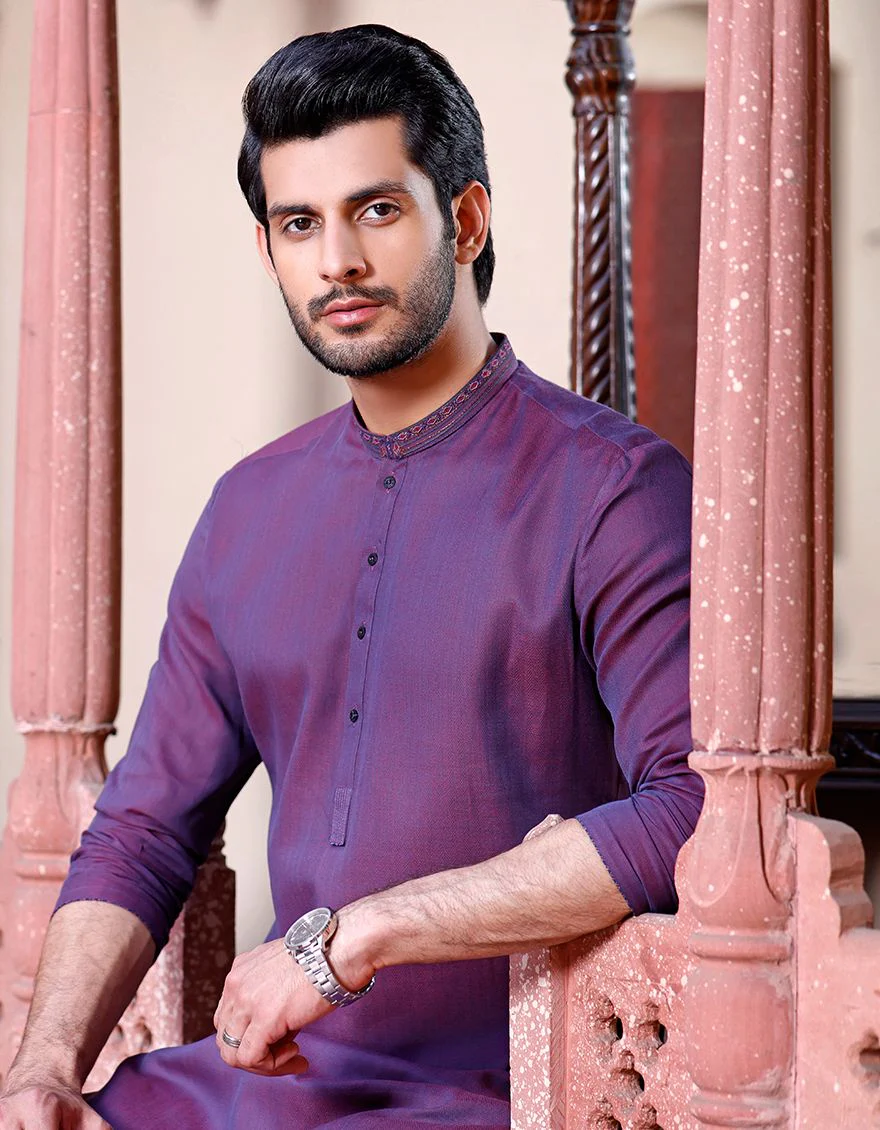 PURPLE KURTA | JJK-A-US-33308/S21/JJ7384 - Image 3