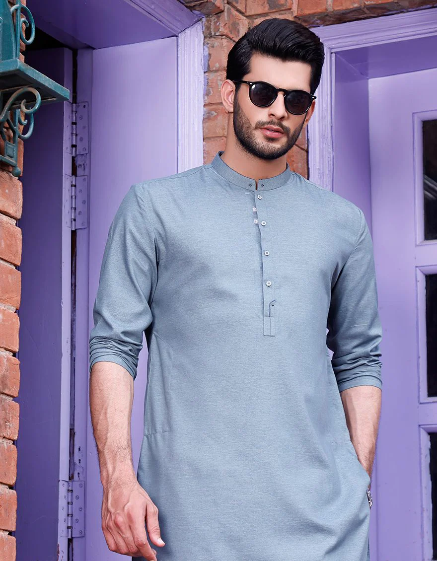SEA GREEN KURTA | JJK-A-US-33317/S21/JJ7352 - Image 4
