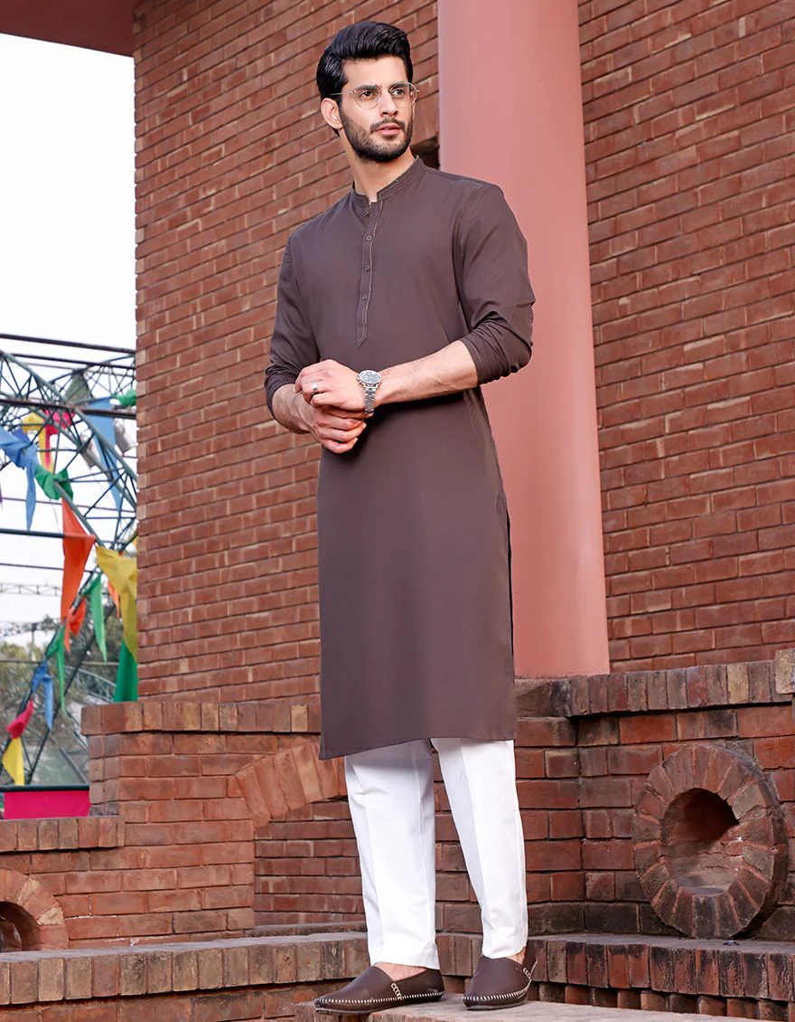 BOTTLE GREEN KURTA | JJK-A-US-33339/S21/JJ7351-CL - Image 2