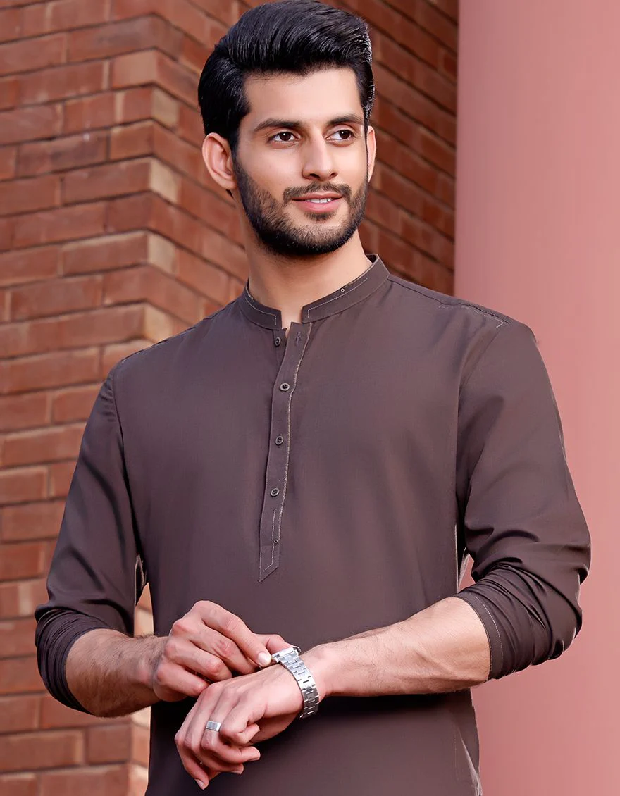 BOTTLE GREEN KURTA | JJK-A-US-33339/S21/JJ7351-CL - Image 4