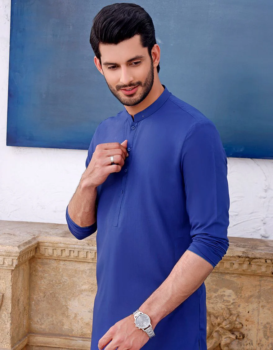 BLUE KURTA | JJK-A-US-33340/S21/JJ7351-CL - Image 2