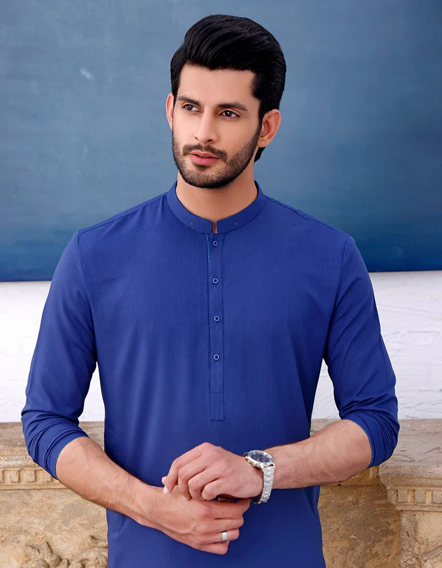 BLUE KURTA | JJK-A-US-33340/S21/JJ7351-CL - Image 3
