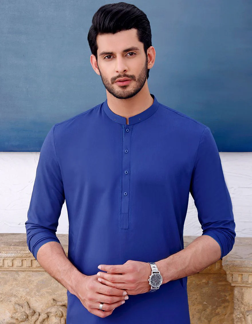 BLUE KURTA | JJK-A-US-33340/S21/JJ7351-CL - Image 4