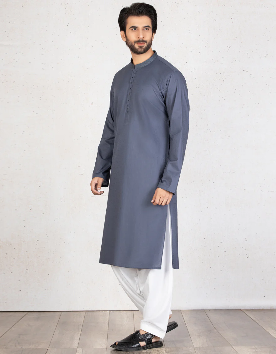 SMOKE GREY KURTA | JJK-A-US-34002-R5/S21/JJ6953-SF