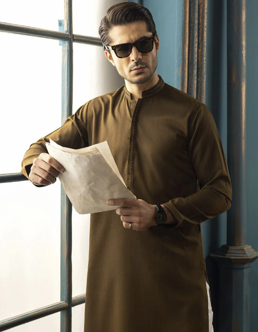 ANTIQUE GOLD KURTA | JJK-A-US-34131/S22/JJ7610-FL - Image 3