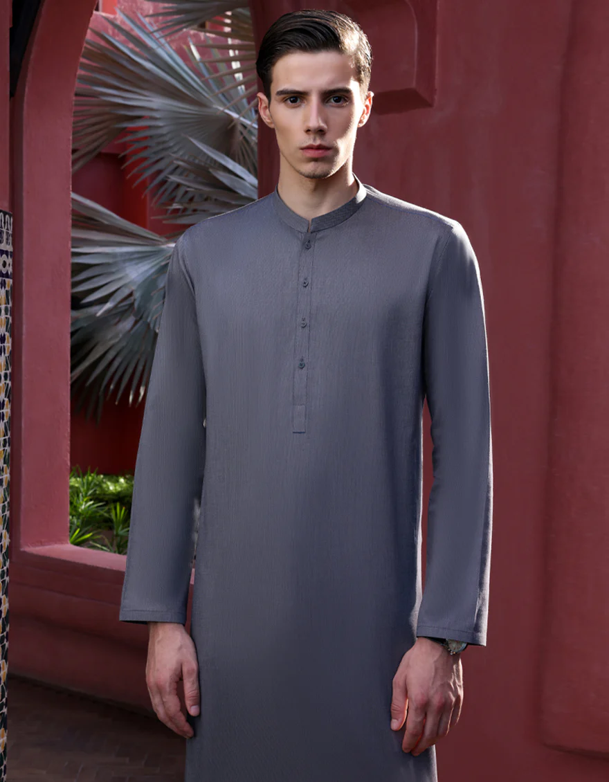 PURPLE COTTON KURTA | JJK-A-US-34271/W22/JJ8662-CL - Image 3