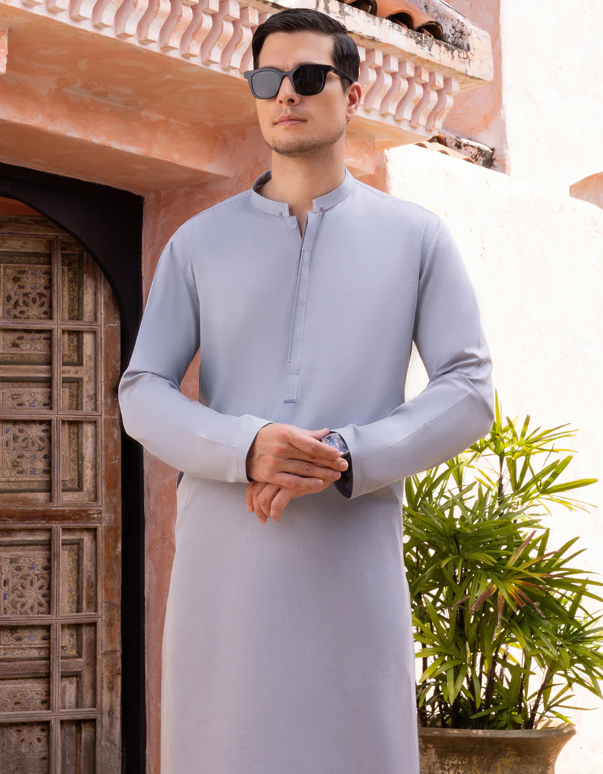 FOREST BLUE COTTON KURTA | JJK-A-US-34273/S22/JJ8380-CL - Image 3