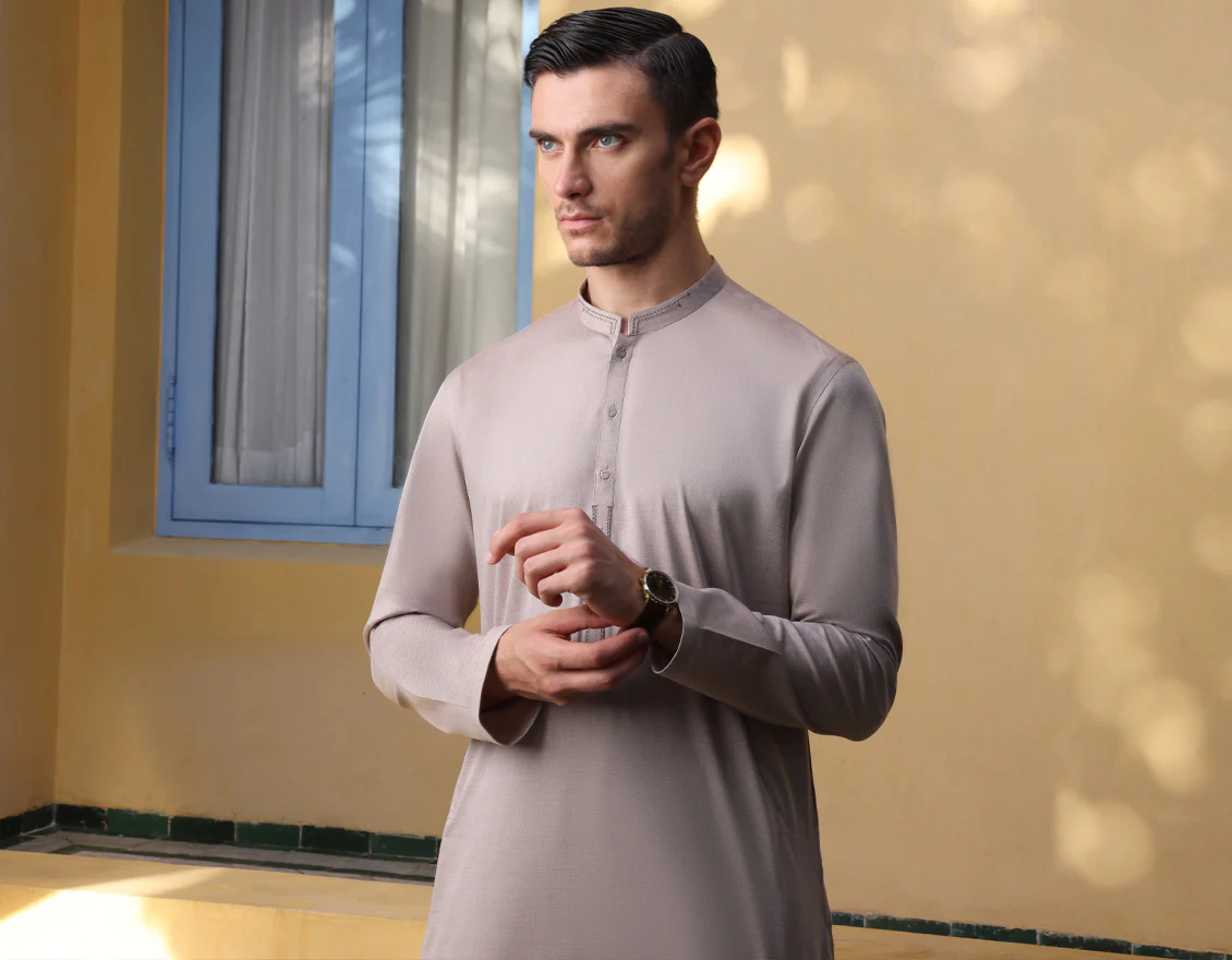 CHESTNUT BROWN COTTON KURTA | JJK-A-US-34274/W22/JJ8380-CL - Image 3