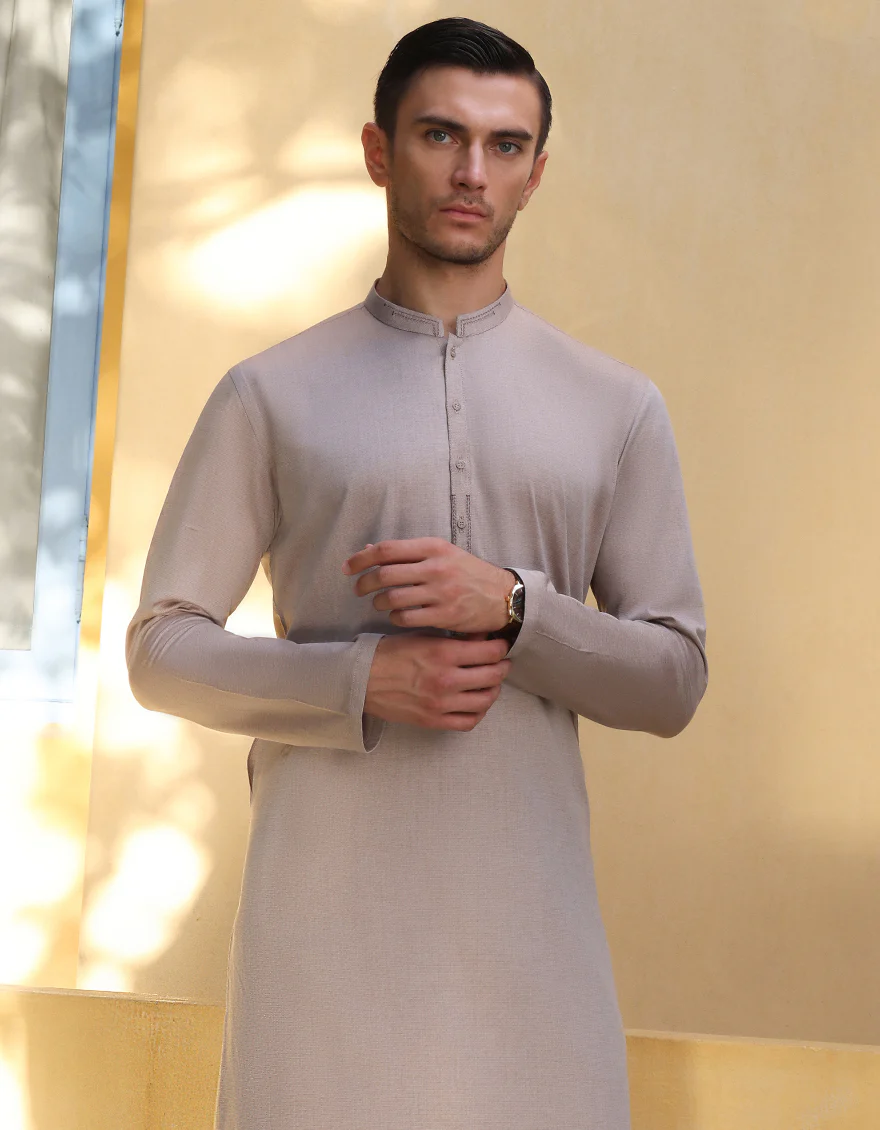 CHESTNUT BROWN COTTON KURTA | JJK-A-US-34274/W22/JJ8380-CL - Image 4