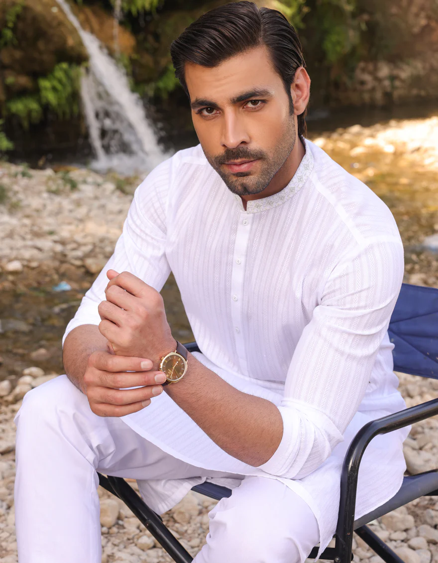 WHITE COTTON KURTA | JJK-A-US-34493/S23/JJ8897-SF - Image 4