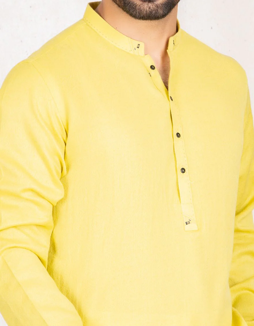LEMON YELLOW KURTA | JJK-A-US-36758/S21/JMS15186 - Image 2
