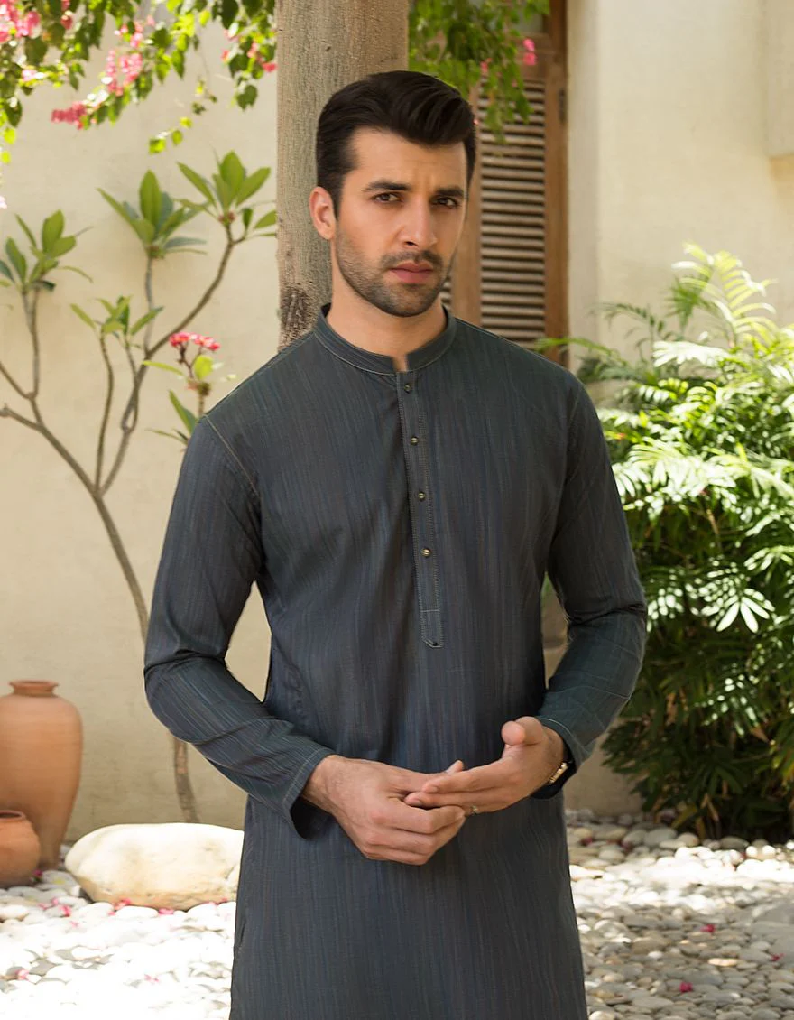 PEACOCK GREEN KURTA | JJK-A-US-36798/S21/JJ7116-PN - Image 2